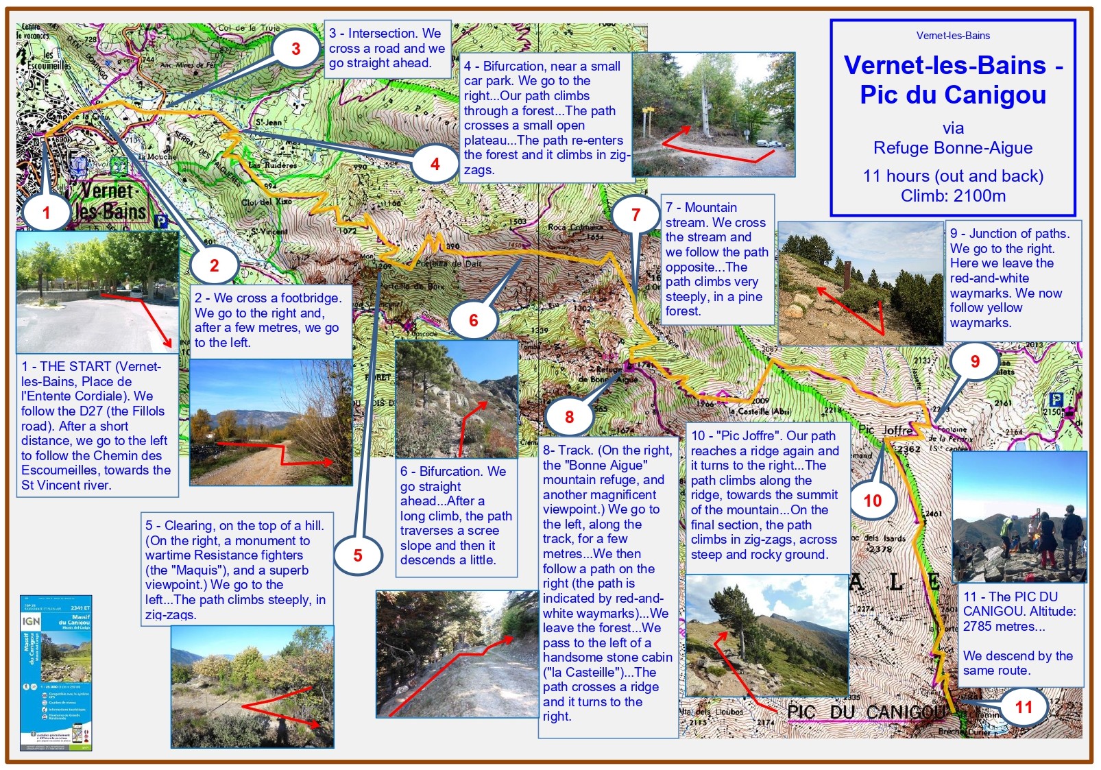 Canigou (Vernet - Bonne-Aigue) (description) map