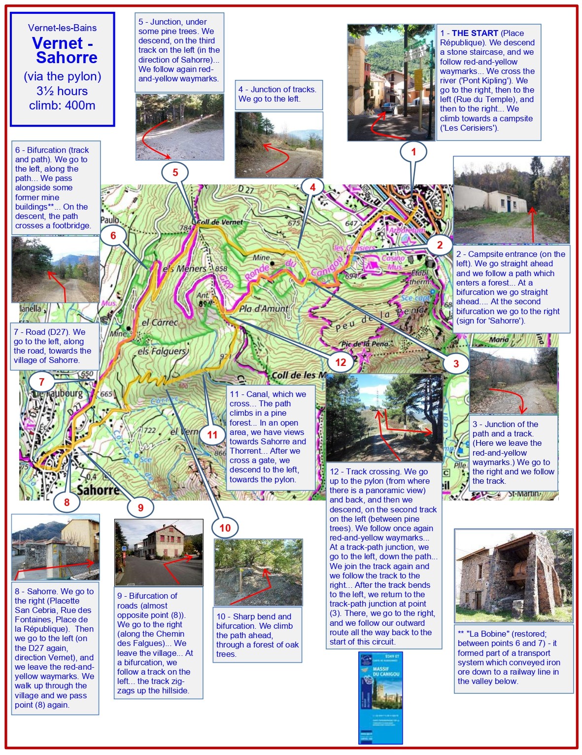 Vernet - Sahorre (description) map