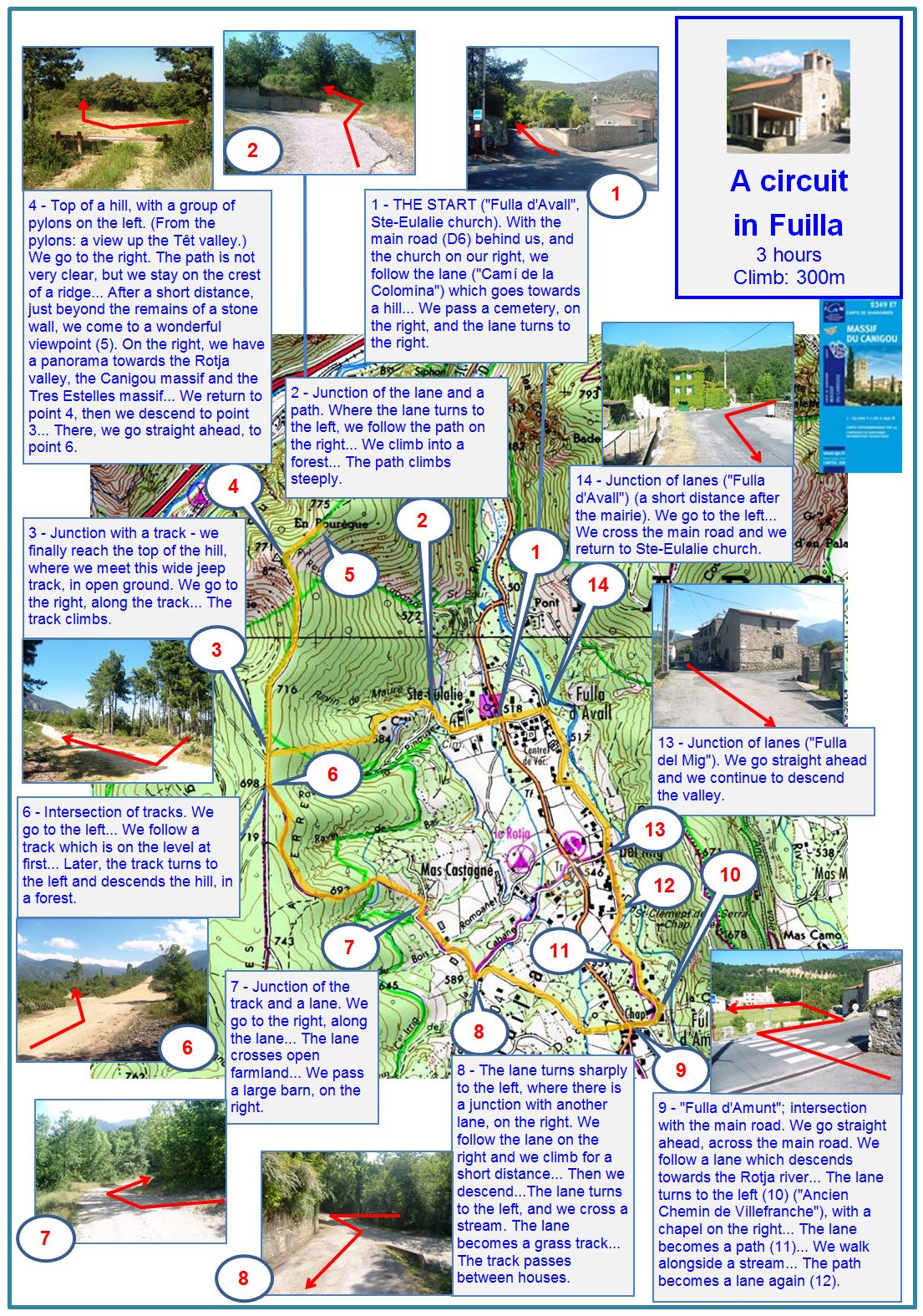 A ciruit in Fuilla (description) map