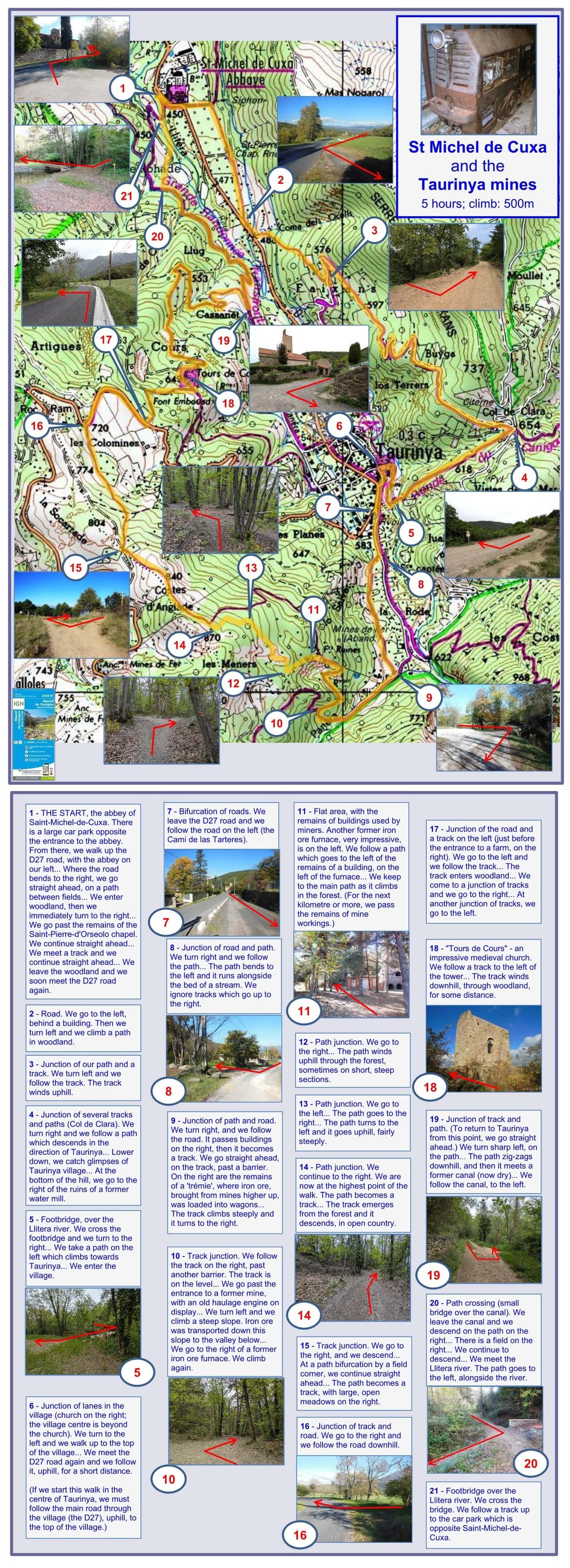 St-Michel - Taurinya (description) map