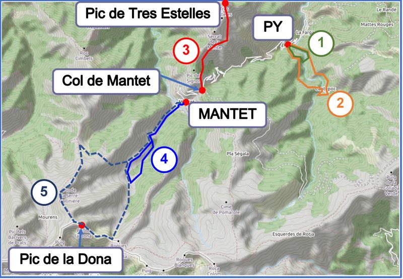 Walks from Py and Mantet map