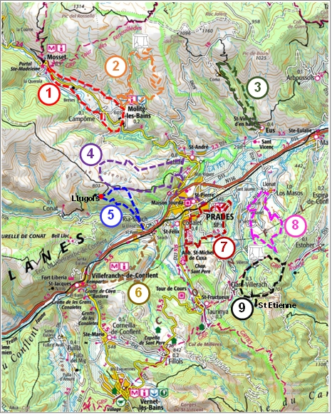 Conflent central walks